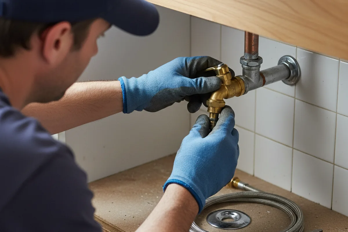 Shutoff valve and fitting work during Repiping in Urbandale